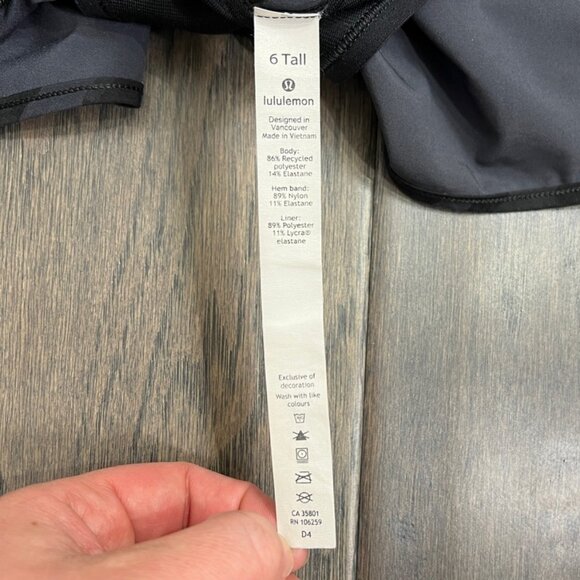 Lululemon Hotty Hot Short II *Long 4" Incognito Camo Multi Grey / Black - Picture 8 of 8